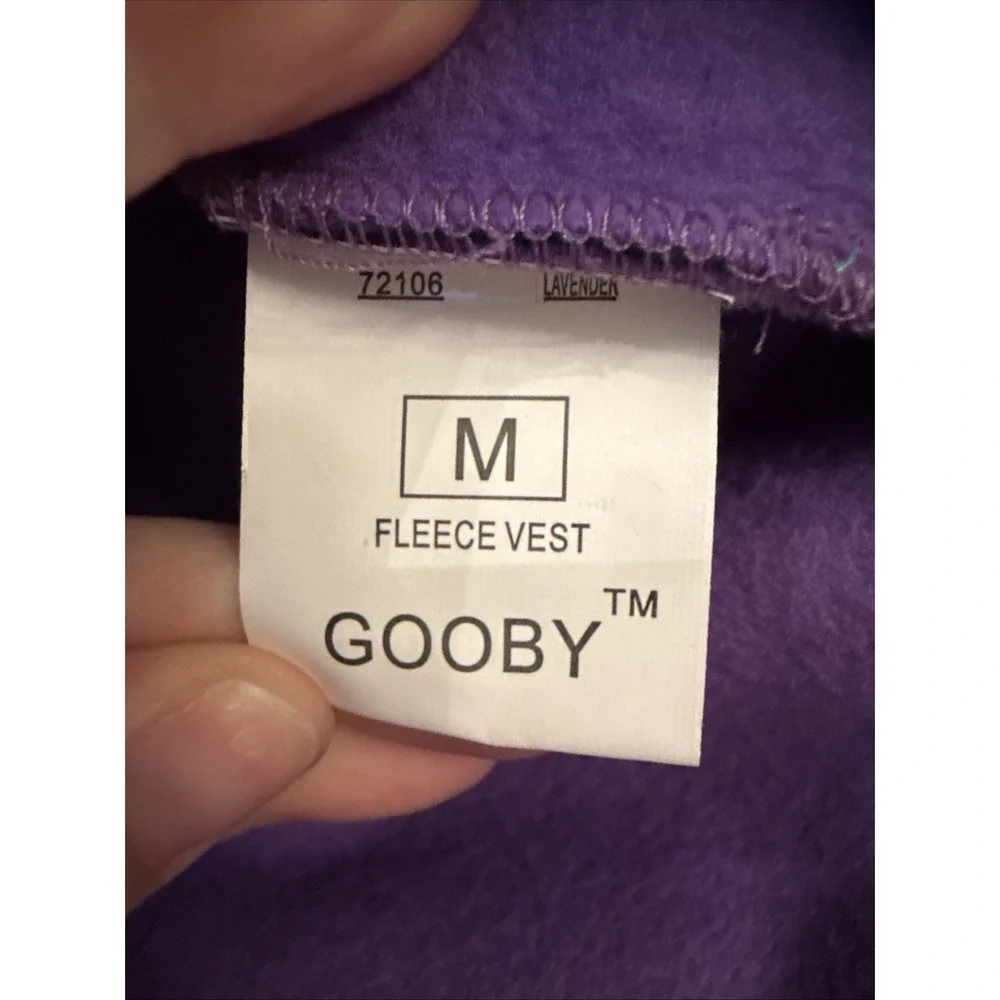 NWT, Gooby, Warm Pullover Fleece Dog Jacket with O-Ring Leash, Lavender, Small